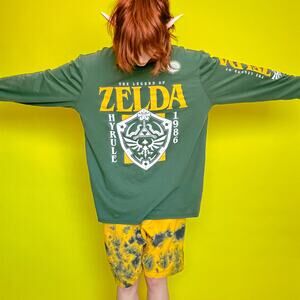 Nintendo The Legend of Zelda Long Sleeve T-Shirt mens medium